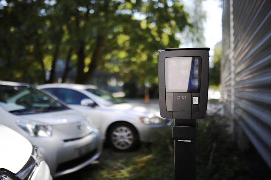 Photo Electric vehicle charging station